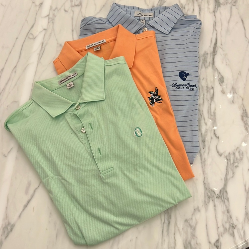 Peter Millar golf shirts